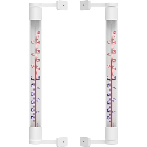 Hvidt udendørs termometer (-50°C til +50°C) 22cm - 3