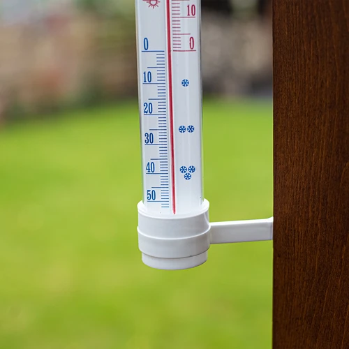 Hvidt udendørs termometer (-50°C til +50°C) 27cm - 3