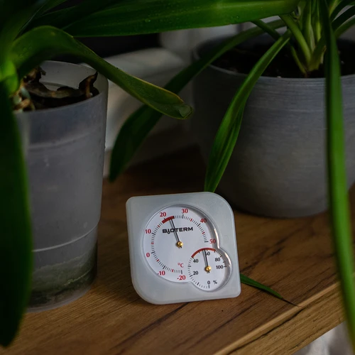 Indendørs bimetal termometer med hygrometer (-20 til +50°C), hvid - 7