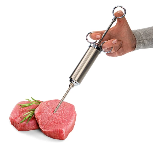 Injektor af rustfrit stål 60 ml + 2 nåle - 8