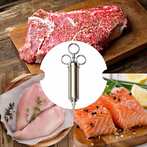 Injektor af rustfrit stål 60 ml + 2 nåle - 10