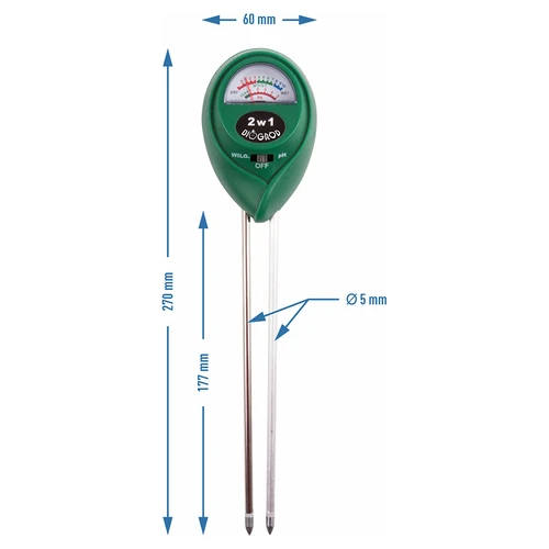 Jordtester 2-i-1 - pH, fugtighed - 4