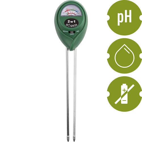 Jordtester 2i1 - pH, fugtighed - 2