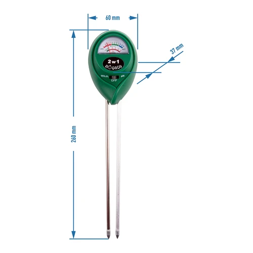Jordtester 2i1 - pH, fugtighed - 4