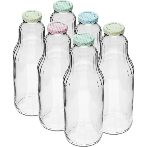 Juiceflaske 1 L med twist off låg - fi 43  - 1 