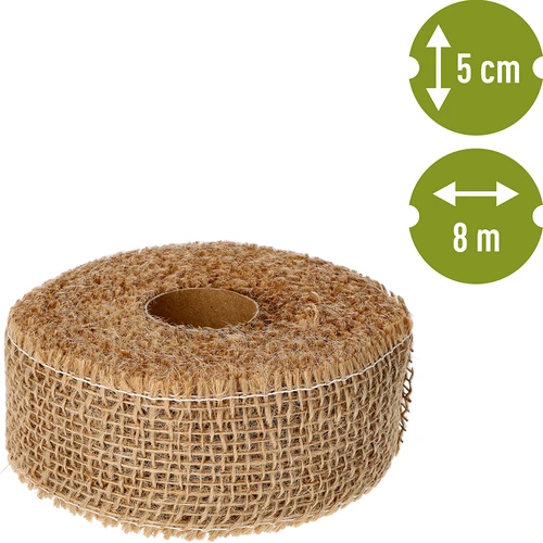 Jute bånd 5 cm / 8 m - 4