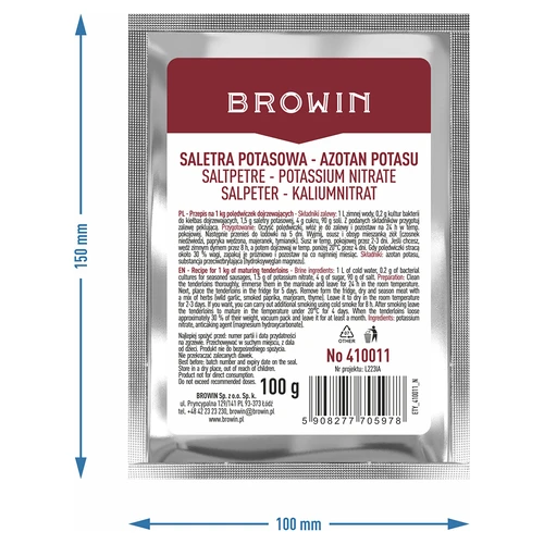 Kaliumnitrat til saltning af kød, 100 g - 6