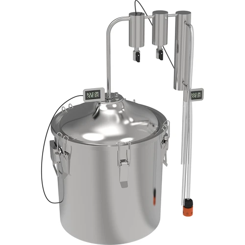 Klassisk Convex destillator 30 L - 2 opsamlingsbeholdere  - 1 