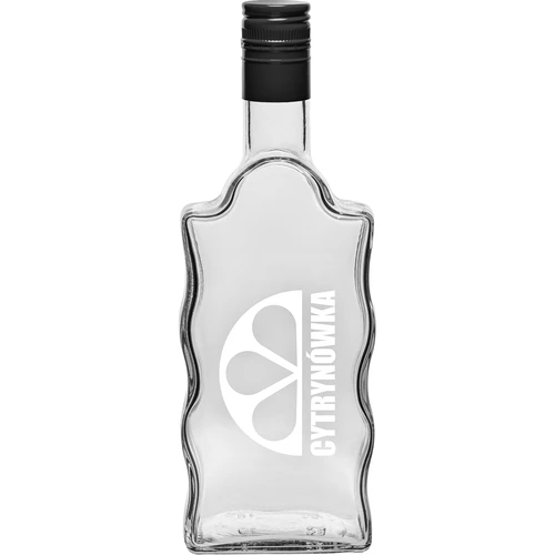 Klasztorna-flaske 500 ml med skruelåg og tryk „Cytrynówka”, design 2
