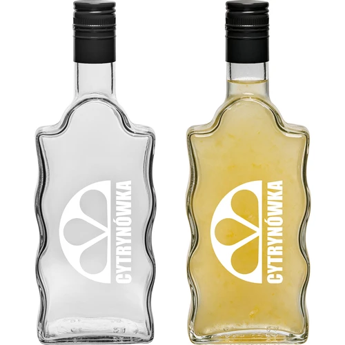 Klasztorna-flaske 500 ml med skruelåg og tryk „Cytrynówka”, design 2 - 3