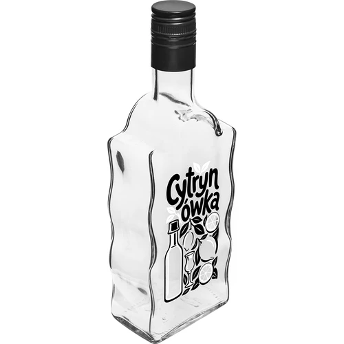 Klasztorna-flaske 500 ml med skruelåg og tryk »Cytrynówka«, motiv 1