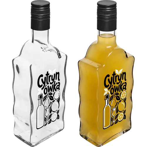 Klasztorna-flaske 500 ml med skruelåg og tryk »Cytrynówka«, motiv 1 - 4