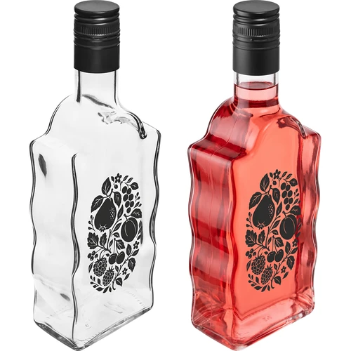 Klasztorna-flaske 500 ml med skruelåg og tryk »Frugter« mønster 1 - 4
