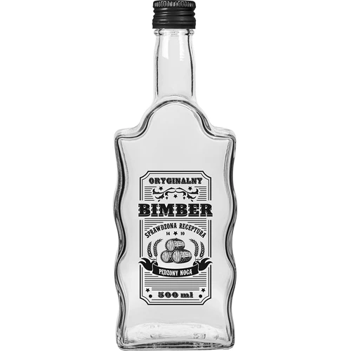 Klasztorna-flaske 500 ml med skruelåg, tryk „Bimber”, 1 stk. - 3