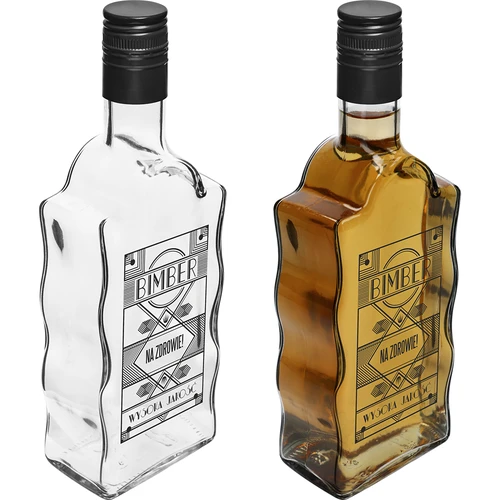Klosterflaske 0,5 L, med skruelåg og tryk Hjemmebrændt - 4