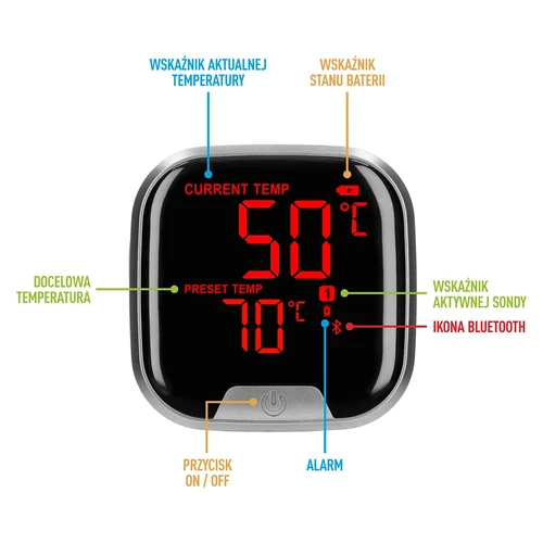 Køkkentermometer med Bluetooth, 2 sonder - 7