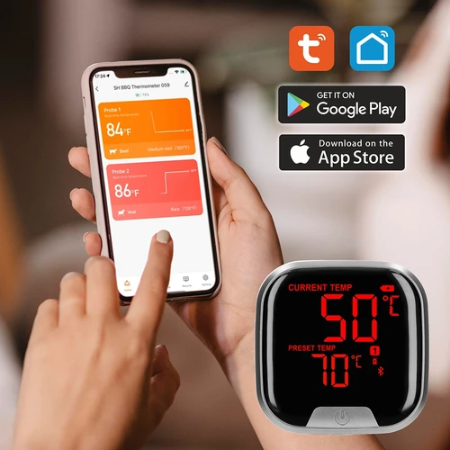 Køkkentermometer med Bluetooth, 2 sonder - 14