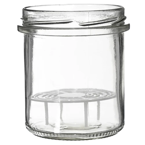 Krukke 350 ml med låg og presser - 6 stk. - 5