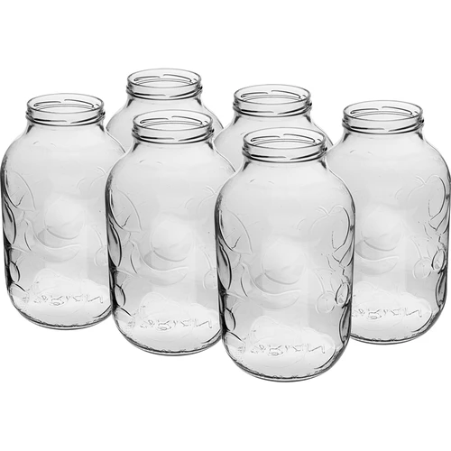 Krukke 5 L fi 100, uden låg, 6 stk.  - 1 