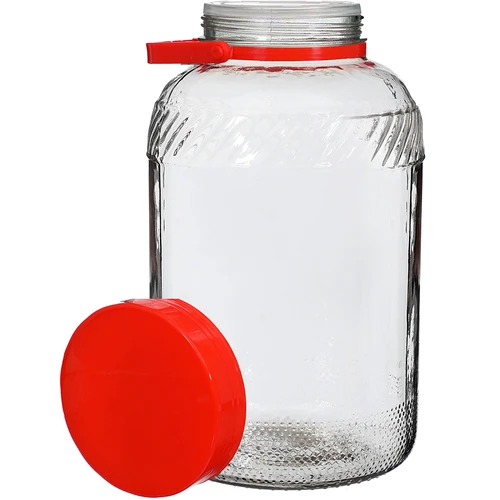 Krukke 8 L med plastiklåg  - 1 