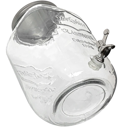 Krukke til limonade, med hane - glas, 4 L - 3