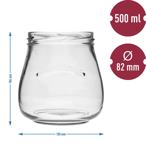 Krukke TO 500 ml anden Amfora - 6 stk. - 2