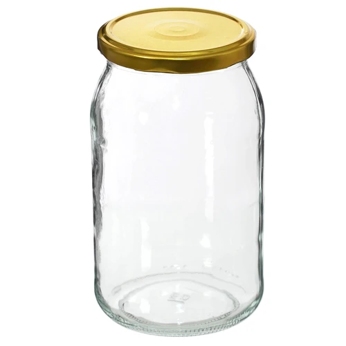 Krukke TO 900 ml med gyldent låg fi 82/6 - 6 stk. - 3