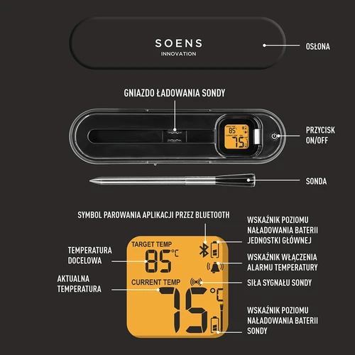 Kulinarisk termometer med trådløs Bluetooth-sonde - 7