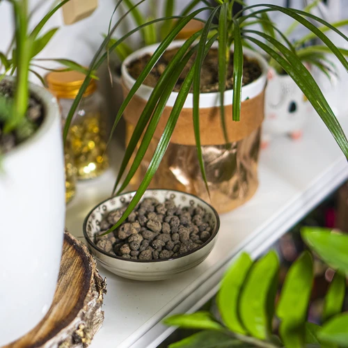 Leca til potteplanter, havebrug og skove i glas 10–20 mm, 4L - 12
