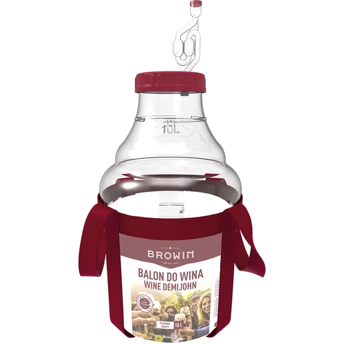 Let, brudsikker vinballon med seler, 10 L - 3