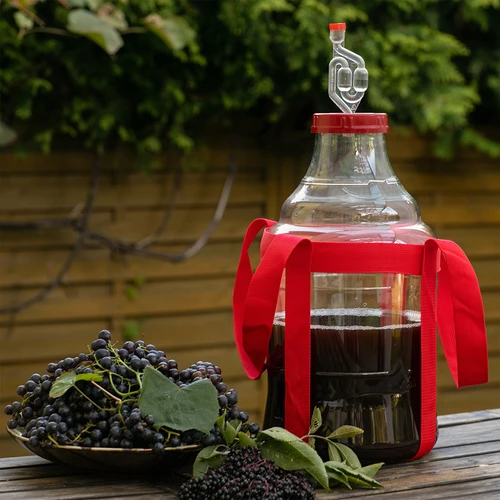 Let, brudsikker vinballon med seler, 10 L - 8