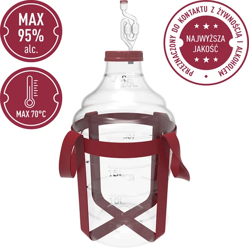 Let, uknuselig vinkrukke med seler, 25 L - 5