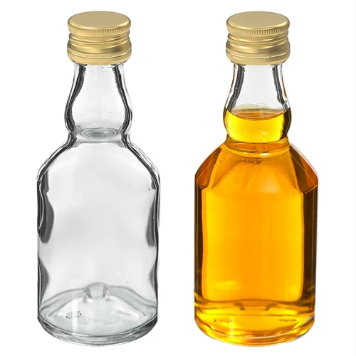 Lille Flaske 50 ml med låg - 10 stk. - 5