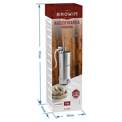 Lodret pølsefylder 3 kg - 10