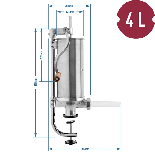 Lodret pølsestopper 4 kg - 10
