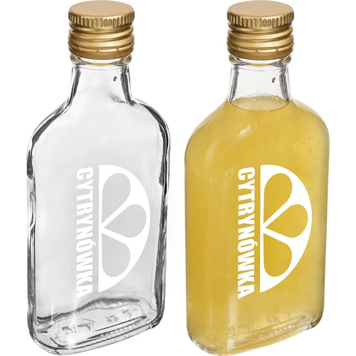 Lommelærke-flaske 200 ml med skruelåg og print „Cytrynówka”, design 2 - 3