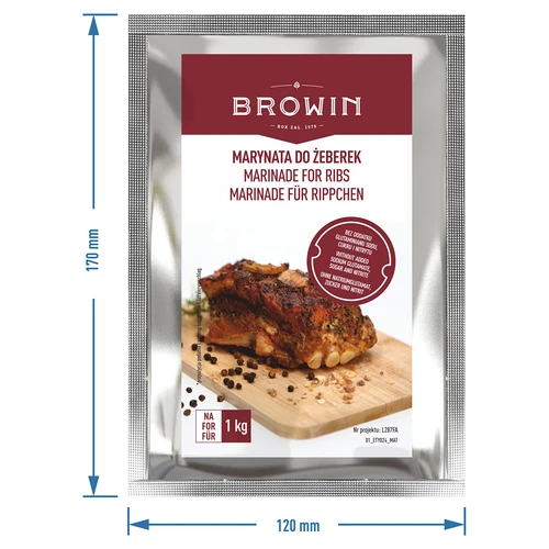 Marinade til ribben - blanding af urter og krydderier, 35 g - 3