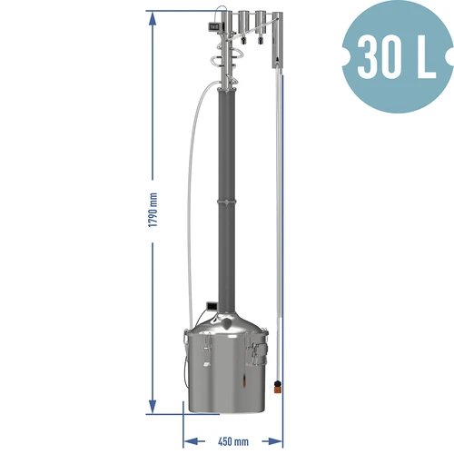 Modulær elektrisk destillator Convex 30 L - Perun - 19