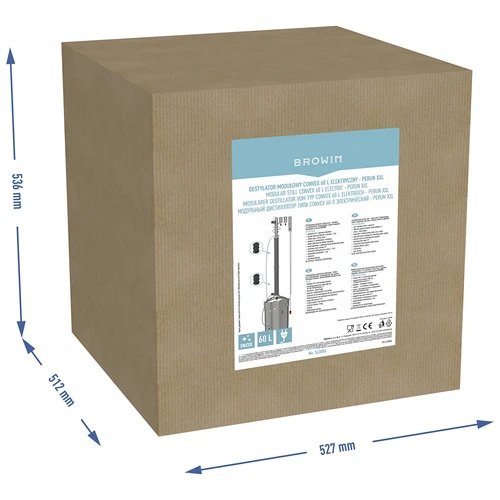 Modulær elektrisk destillator Convex 60 L - Perun XXL - 17