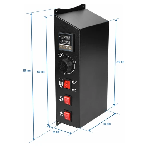 Modulsæt med digital termostat - dragON 2,7 kW, til have røgeovne - 10