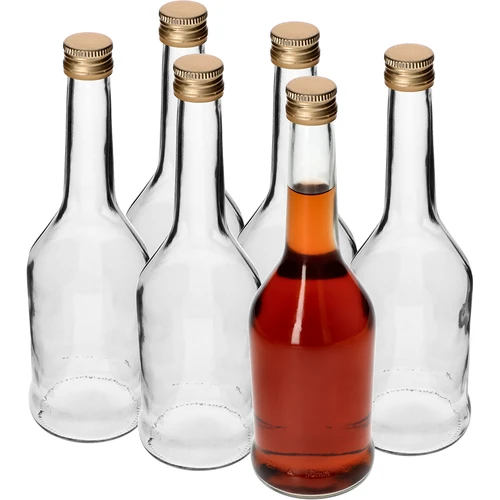 Napoleon flaske 500 ml med skruelåg fi28, 6 stk - 2
