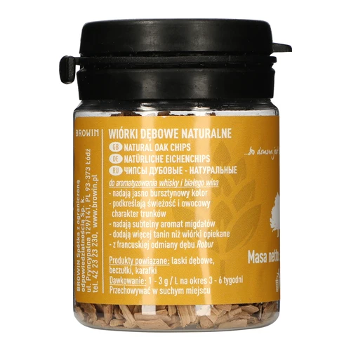 Naturlige egetræ flager (ubehandlede), 20g  - 1 