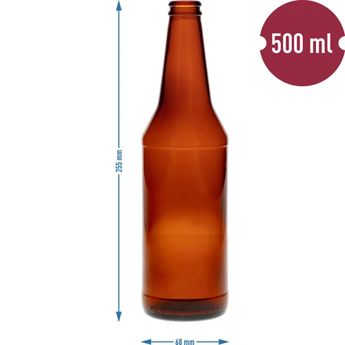 Ølflaske 0,5 L - pakke med 8 stk. - 4