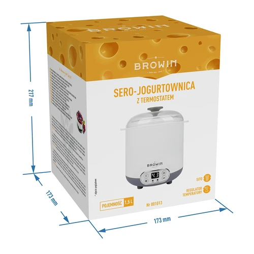 Oste-yoghurtmaskine med termostat 1,5 L - 12