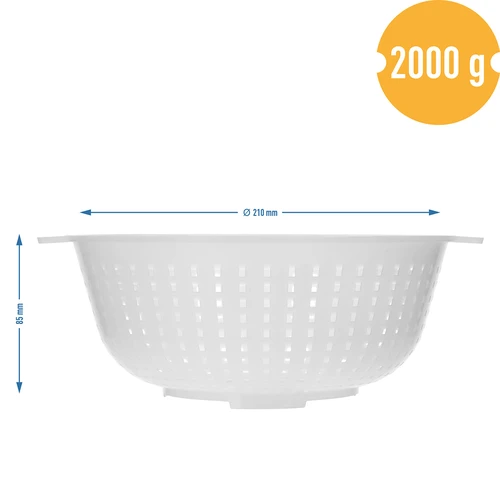 Ostemasseform til koryciński ost Ø 21/11 x 8,5 cm til 2 kg - 7