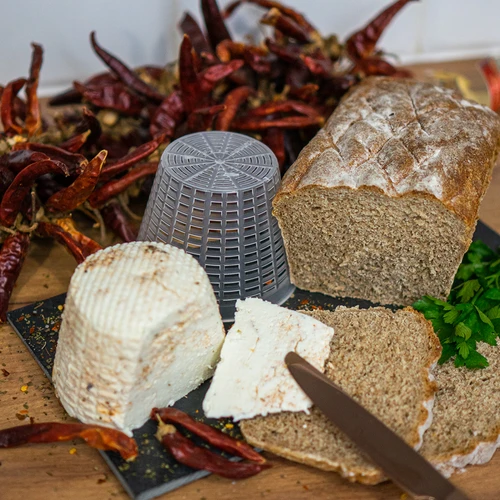 Osteskimmel til ricotta Ø 6,5 x 7,8 cm til 400 g - 5
