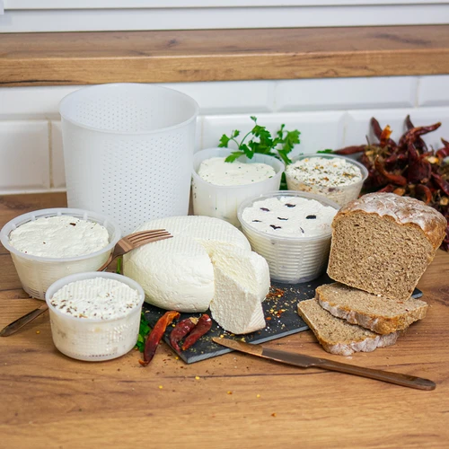 Osteskimmel til ricotta Ø 6,5 x 7,8 cm til 400 g - 6
