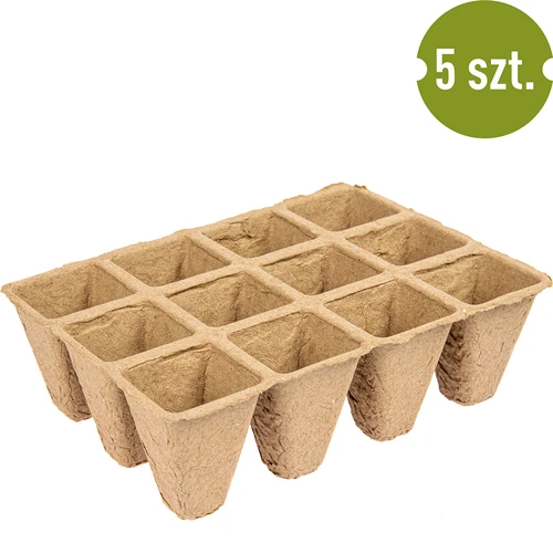 Papirpotter 4 x 4 x 4,5, sæt med 5 stk. - 3