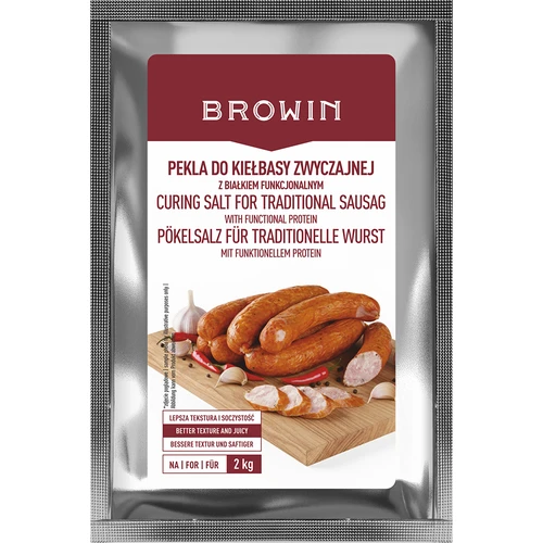 Peklosól - Pekelblanding til kiełbasa zwyczajna, med funktionelt protein, 64 g