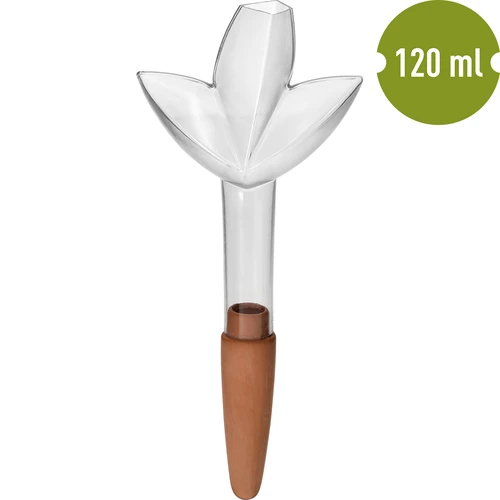 Plantevander – gennemsigtigt blad med keramisk fod, 120 ml - 2